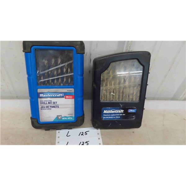 Mastercraft 29pc Titanium Coated Drill Bit Set, Mastercraft 29pc High Speed Steel 