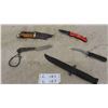 Image 1 : 4 Hunting Knives + 1 Training Knife