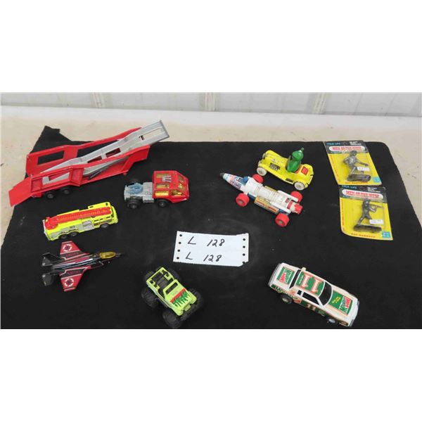 8 Vintage Die Cast ; Ertl, 2 Corgi, 4 Matchbox, 2 Men of the West, Die Cast Metal