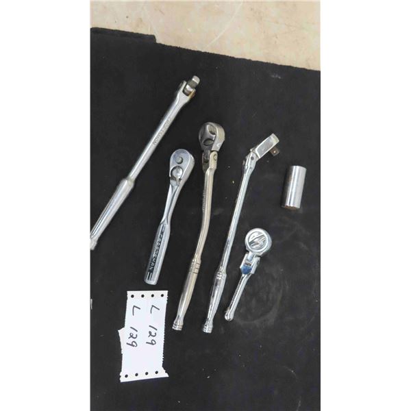 5 Ratchets ; Mastercraft, Craftsman, Power Fist , Robotic Socket - Tim Allen