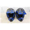 Image 2 : (2) Polaris ATV Helmets Sz Med + LG 