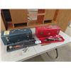 Image 1 : 2 Metal Tool Boxes with Odds n Ends of Tools - Modern + Antique ; 