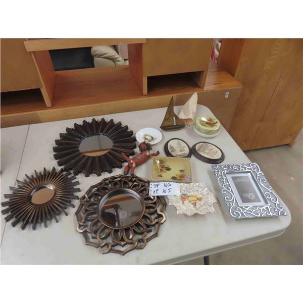 Mirror, Picture Frame, Brass Ornaments, plus more