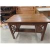 Image 1 : Oak Library Desk 28" x 30" x 46"