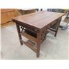 Image 3 : Oak Library Desk 28" x 30" x 46"