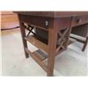 Image 4 : Oak Library Desk 28" x 30" x 46"