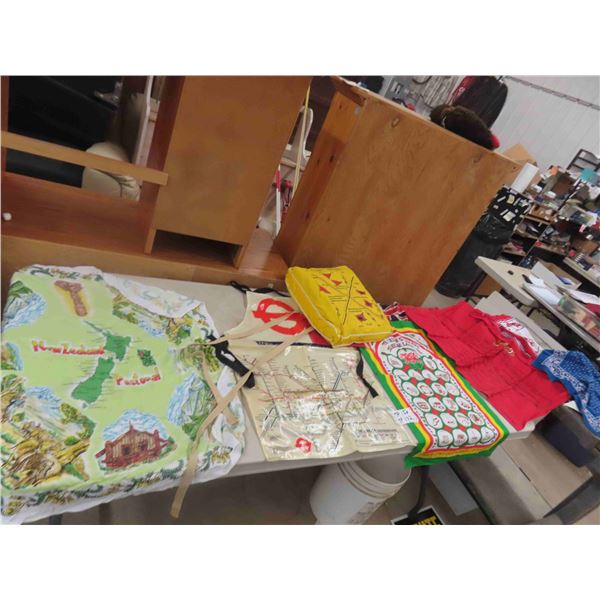 Storm Warning Cushion, Handkerchiefs, Dish Towels with Various Script