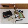 Image 1 : Brass Bell, Heavy Fish Line, Tackle Box with some Tackle, Compass, Fish Bat