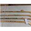 Image 3 : 4 Vintage Hockey Sticks
