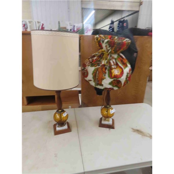 Matching Table Lamps with Different Shades