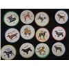 Image 7 : 80 Hunters Potato Chips Plastic Dog Coins - Some Have 'Hunters Potato