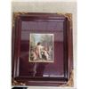 Image 2 : Wood Framed Pictures of Children Paintin 11'' x 13''