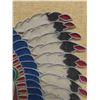 Image 3 : Indigenous Chief Sand Painting Outlined with Zippers 11.25'' x 15.5'' -Great Work 