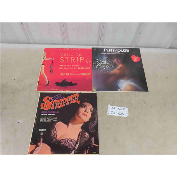 3 LP Records : Penthouse The Love Symphony Orchestra Including a 12'' x 24'' 