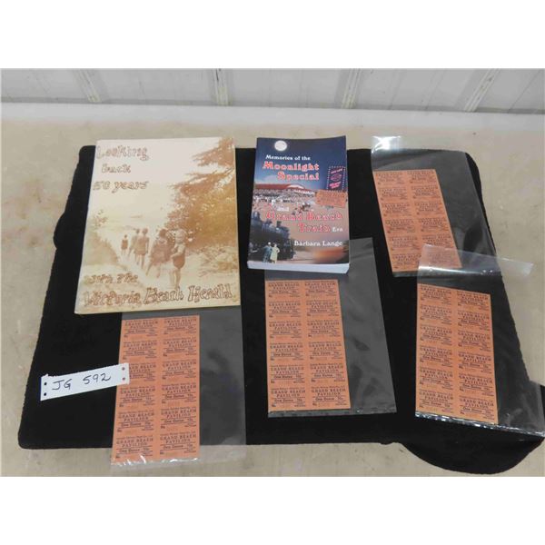 48 Vintage Grand Beach Pavilion 10 Cent Dance Tickets 4 Sheets of 12 Tickets