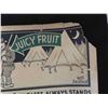 Image 3 : Vintage Wrigleys Juicy Fruit Gum Transit Double Sided Sign , Vintage Cardboard Sign 