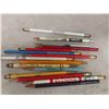 Image 10 : 97 Vintage Pencils with Advertisement from Rural and Local Businesses including 