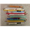 Image 3 : 97 Vintage Pencils with Advertisement from Rural and Local Businesses including 