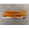 Image 4 : 97 Vintage Pencils with Advertisement from Rural and Local Businesses including 