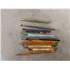 Image 9 : 97 Vintage Pencils with Advertisement from Rural and Local Businesses including 