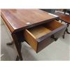 Image 6 : Duncan Phyfe Walnut Dropleaf Table with Drawer 36'' x 46''