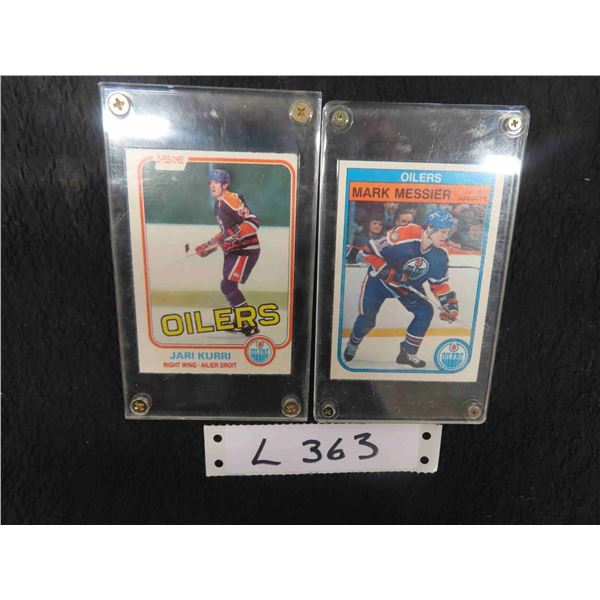 Mark Messier & Jari Kurri Hockey Cards