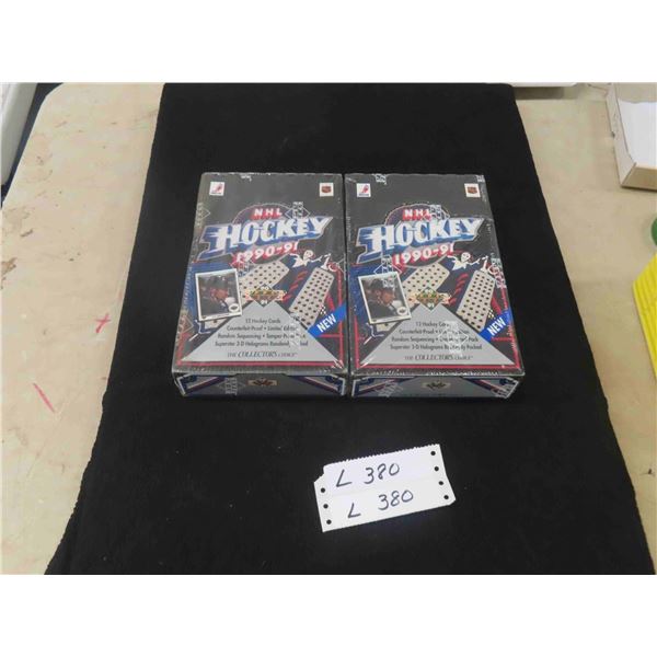 2 Boxes 1990/91 Upper Deck Hockey Cards Factory Sealed