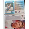 Image 8 : Wayne Gretzky Record Breaking Goal 1994 Card 5'' x 3 1/2'' , 7 Other Cards 