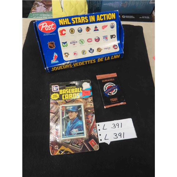 4 Pinnacle Hockey Cards 1996 Factory Sealed ,  Assorted Factory Sealed Baseball 