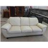 Image 1 : Leather / Leather Style Couch 86'' Wide