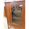 Image 4 : Oak China Cabinet 64'' x 40'' x 15''