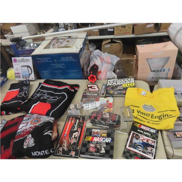 Nascar Package: Diecast Car, License Plate, Shirt, Lighter, Magazines, Plus