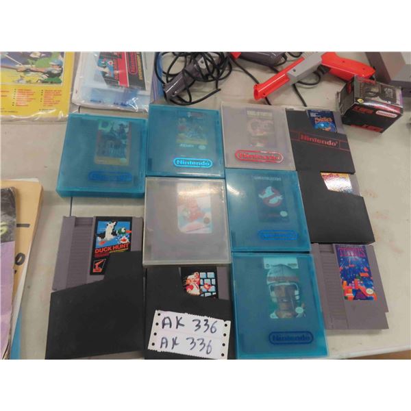 11 Nintendo Games Including Super Mario, Duck Hunt, Quarter Back , 