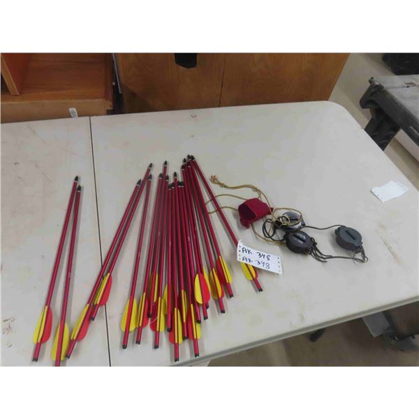 18 Crossbow Arrows , 13 Compound Arrows
