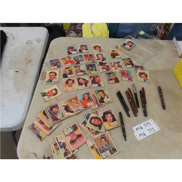 Vintage Movie Stars Cards : Cary Grant , John Wayne, Plus & Fountain Pens