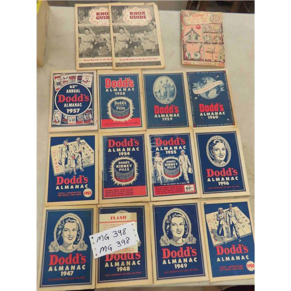 Vintage 1940s/50s Dodds Almanac Information Magazines
