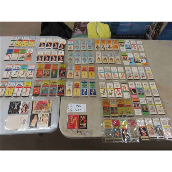 Vintage Match Book Covers including Swim Suit Girls and Others