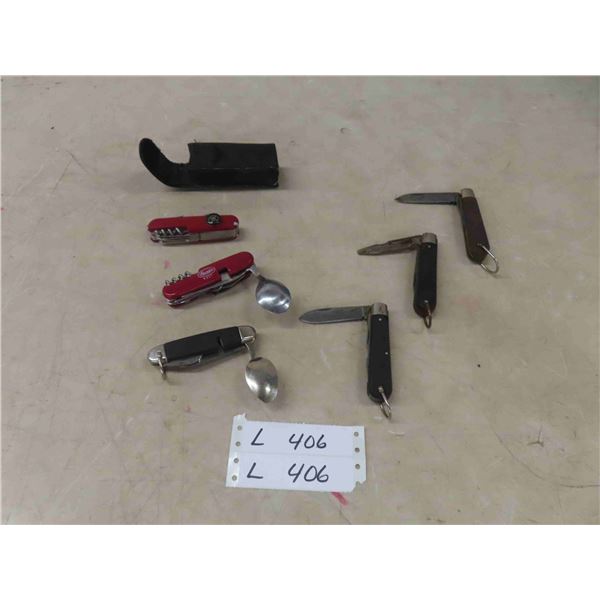 3 Pocket Knives , 3 Swiss Army Knives