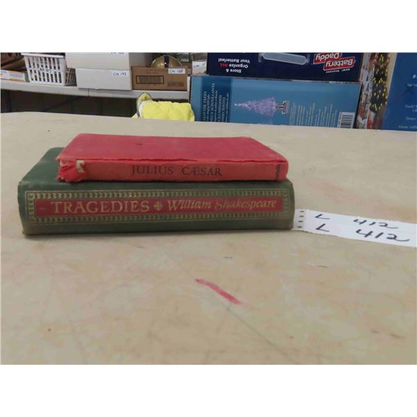 2 Hardcover Books 'Shakespeare Tragedies' & 'Julius Ceasar'