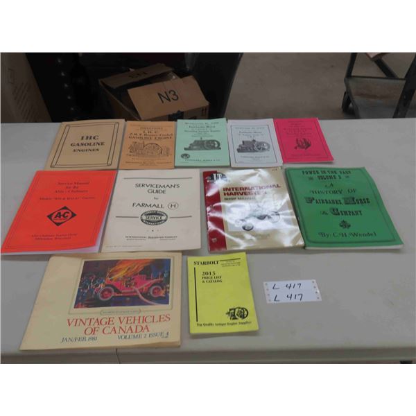 Manuals : IHC Gas Engines, Allis Chalmers WD & WD 45 Tractors , Farmall 