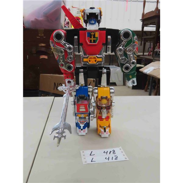 Vintage 1980s Voltron with Sword and All 4 Drivers