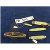 Image 1 : 5 Pocket Knives (1) Swiss Multi Blade (1) with Hotel Advertising