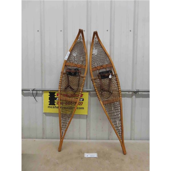 Pair of Vintage Snowshoes 44'' Long