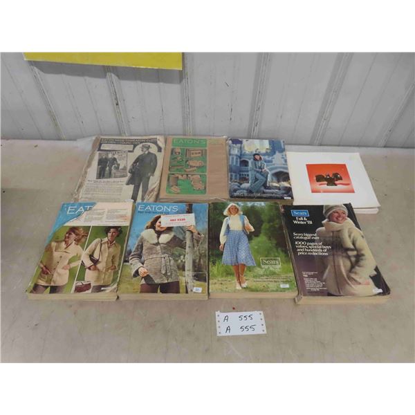 (7) 1970s Sears and Eatons Catalogues , Ministic Sculpture at Winnipeg 