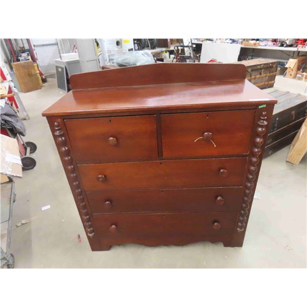 1850s Walnut Bonnet Chest 48'' x 45 1/2'' x 19'' -Could Be Used As a 