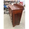 Image 2 : 1850s Walnut Bonnet Chest 48'' x 45 1/2'' x 19'' -Could Be Used As a 