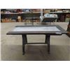 Image 1 : Display Top Coffee Table with Cast Base 18'' x 39'' x 18''