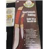 Image 2 : New in Box Sportsman Foldin Knife Set and Sheath Kit