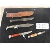 Image 1 : 4 Vintage Knives, 1 Sheath
