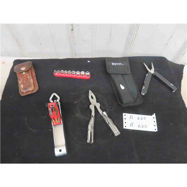 3 Multi Tools , 9 Piece Standard Socket Set